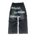 Men's Jeans Streetwear Y2K Baggy Retro Luxurious Double-waist Washable Design Letter Print British Style Graphic Blue_mkmklike.com