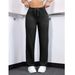 Women's Stretch Washed Denim Straight Leg Jeans With Drawstring Waist - Comfortable Casual Blue Jeans For Everyday Wear_mkmklike.com