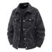 Woodpecker Denim Jacket Men's 2025 Spring And Autumn Men's High-end Printed Coat Lapel Corduroy Jacket_mkmklike.com