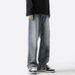 Nordmann American Style Men's Gradient Vintage Trend Loose Casual Straight Vibe Simple High Street Long Pants_mkmklike.com