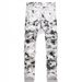 Men's Casual Straight Leg Jeans Splatter Gradient High Street Fashion_mkmklike.com