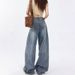 Retro High-waisted Wide-leg Jeans For Women, 2026 New Style, Loose Fit, Slimming, Casual, Drapey, Straight-leg,_mkmklike.com