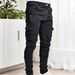 Men's Trendy Slim Fit Jeans European American Style Work Pants Skinny Pocket Fashion Jogger_mkmklike.com