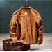 Retro Denim Jacket Men's Spring And Autumn Trend Loose Oversized Workwear Jacket Men_mkmklike.com