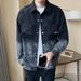 Autumn Gradient Denim J, Men's Style, Spring And Autumn Trend, Casual, Loose, Trendy Brand, High-End, Shirt Style_mkmklike.com