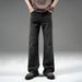 Men's Ice Silk Jeans - Summer Thin Loose Straight Leg Wide Pants For Teen Boys & Youth Fashion Trends_mkmklike.com