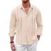 Floral Trendy Brand European And Style Striped Long Sleeve Shirt Men's Casual Cool Loose American Retro Export Top_mkmklike.com