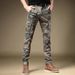 Men's Clothing Youth Spring And Autumn Camouflage Work Jeans Men's Slim Fit Skinny Foot Trendy Casual Long Pants Straight Men_mkmklike.com