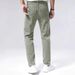 Men's Clothing Men’s Straight Leg Jeans – Retro Green Washed Denim Pants, High Street Fashion & Casual Wear_mkmklike.com
