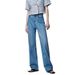 Women's Clothing Jeans Autumn Denim Fabric Advanced Comfortable And Stylish Slim Wide Leg Mopping Pants_mkmklike.com