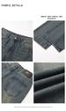 Men's Drapey Straight Leg Jeans Loose Fit Casual Wide Leg Pants Retro Style Midweight Cotton For Autumn Winter_mkmklike.com