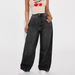 Women's Clothing Retro Loose Scimitar Wide Leg Straight Jeans_mkmklike.com
