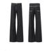 Men's Thorn-Embroidered Black Raw Denim Jeans – Vintage Ivy League Clean Fit With Subtle Flare & Slimming Straight Leg (S-XXXL)_mkmklike.com