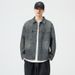 Denim Long Sleeved Shirt In Spring Autumn New Washed And Worn American Style Lapel Workwear Jacket For Men_mkmklike.com