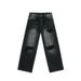 EF JEANS | 2025 Spring New American Street Ripped Jeans Middle Waist Skinny Black Trousers Trendy Men_mkmklike.com