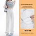 2025 Spring/Summer New White Loose Wide-Leg Straight High-Waisted Floor-Length Women's Jeans, Cotton, Wholesale From_mkmklike.com