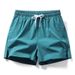 Men's Clothing Summer pants new style ice silk thin fashion casual loose drawstring three-quarter pants men's beach swimming large size shorts_mkmklike.com