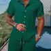 Men's Clothing Polo Casual Loose Short-sleeved Shorts Sports Suit_mkmklike.com