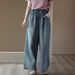European American Style Vintage Jeans Women's Summer Wide Leg Casual Loose Spring And Autumn Straight Long Pants Women_mkmklike.com