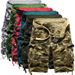 Men's Clothing Casual Camouflage Multi Color Work Shorts Large Size Multi Pocket Five Point Pants_mkmklike.com