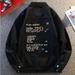 Men’s Fleece-Lined Distressed Denim Jacket – Winter-Ready Printed Lettering Coat (Black/Light Blue) – Trendy Streetwear Essential_mkmklike.com