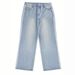 Men's Clothing Retro Y2k Loose Street Hip Hop Straight Casual Trousers Washed Cat Whisker Striped Jeans_mkmklike.com