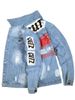 Men's Stylish Streetwear Denim Jacket - Slim Fit Cotton Casual Coat For Spring & Autumn_mkmklike.com