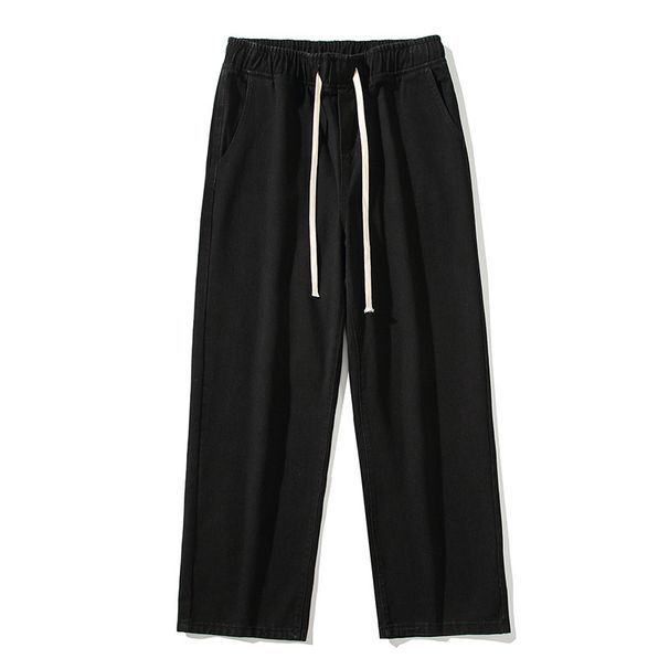 Unisex Vintage Washed Jeans – Loose Straight-Leg Denim Pants With Mud-Dye Effect For Casual & Streetwear_mkmklike.com