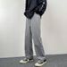 Men's Clothing Black Jeans Loose Straight Leg Wide Leg Pants Trendy Cropped Trousers American High Street Style_mkmklike.com