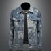Loom Europe Station 2025 Autumn New Denim Turn-Down Collar Jacket Coat Men's Clothing 7521_mkmklike.com