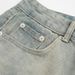 Punk Heavy Washed Faded Jeans Yellow Mud Dyed Casual Men's Street Fashion Distressed Frayed Straight Long Pants_mkmklike.com
