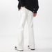 Men's Black Flared Jeans Wide Leg Loose Casual Cleanfit Archer0603 American Style Flared Pants_mkmklike.com