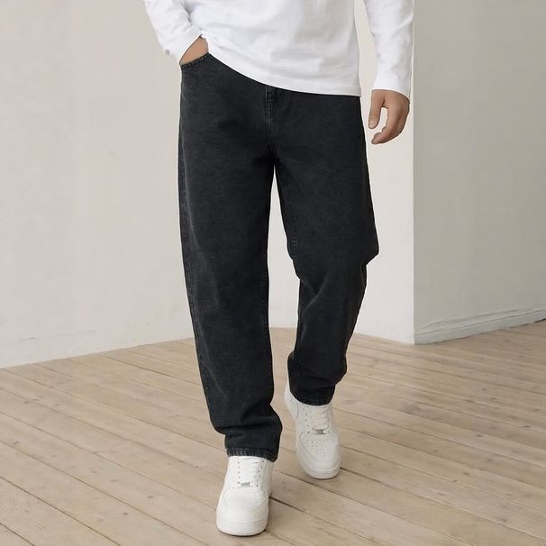 Men's Clothing Bulk Buy Men's Wide Leg Jeans Vibe For Summer Casual Classic Fit Long Denim Trousers For Men_mkmklike.com