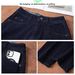 Trendy Denim Blue Curved Striped Jeans For Women Petite Style Spring New Fashion_mkmklike.com