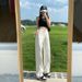 High Waist Straight Leg White Jeans For Women, Flowy Wide Leg Trousers, Stretchy Comfort Fit, Classic Denim Pants, Plus Size Available_mkmklike.com