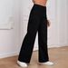 Women's High-Waisted Baggy Straight-Leg Jeans - 90s Vintage Washed Denim Pants, Non-Stretch Black Wide-Leg Trousers For Streetwear_mkmklike.com