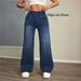 2026 Cross-Border European And American Elastic Waist Slim Fit Casual Jeans Straight-Leg Denim Pants For Women Magic_mkmklike.com