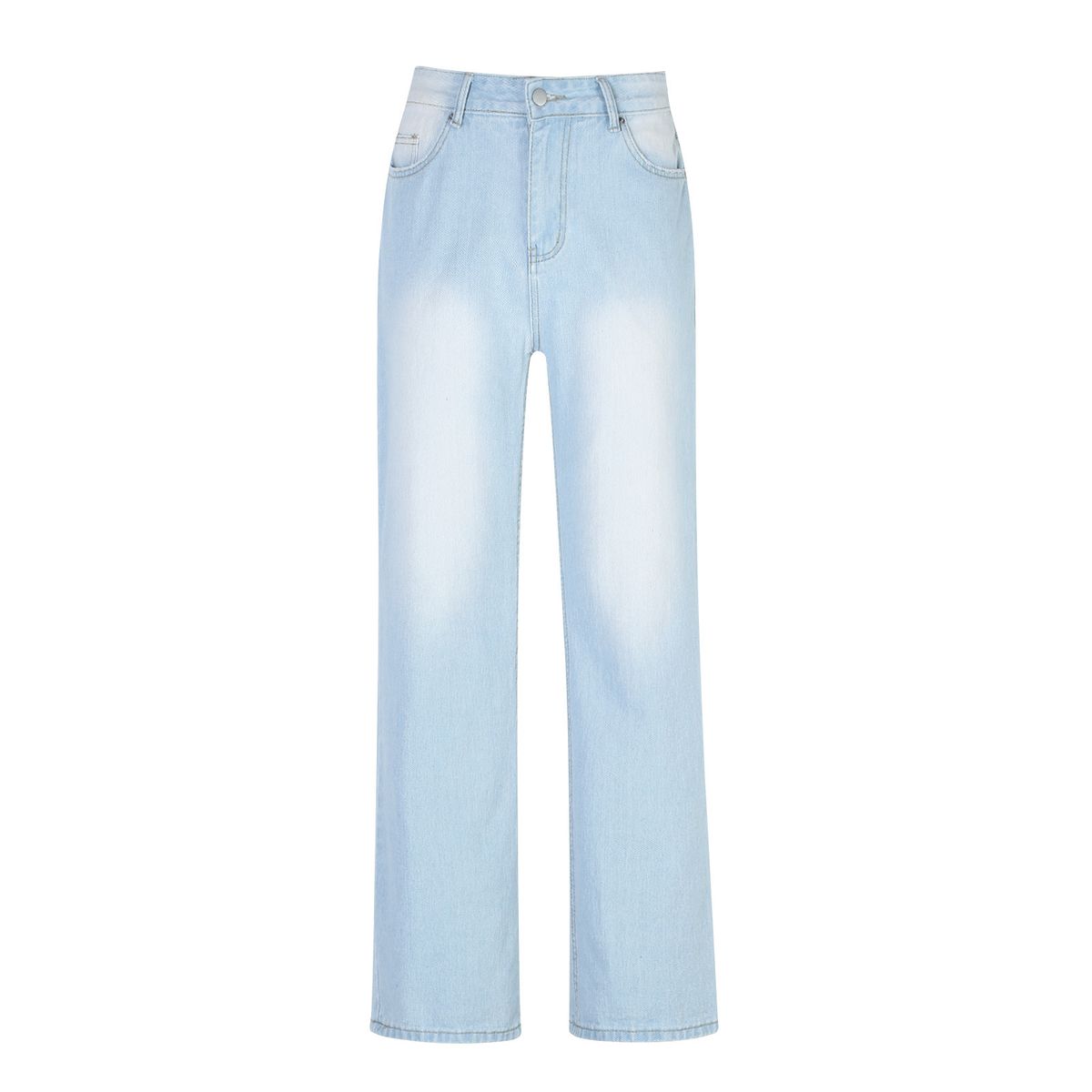 High Waist Wide Leg Jeans For Women – Loose Fit, Long Length, Comfortable & Stylish Casual Pants_mkmklike.com