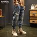 Men's Clothing Men's Trendy Brand Jeans Loose Straight Leg Harem Pants Retro Style Casual Long Trousers Spring Autumn Fashion_mkmklike.com