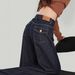 Women's High Waist Wide Leg Jeans - Deep Blue Stretch-Free Denim Pants, Flowy Straight-Leg & Floor-Length, Casual Korean-Japanese Style (S-3XL)_mkmklike.com