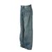 Men's Clothing High Street Retro Blue Washed Distressed Wide Leg Jeans For Men And Women Loose Straight American Trendy Brand Straight_mkmklike.com
