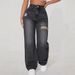 Cross-Border Foreign Trade Independent Station European And American Women's Washed Ripped Jeans_mkmklike.com