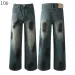 men Jeans Mens Designer Jean Pants Brand Baggy Womens Retro Casual Hip Hop Streetwear Designers Joggers Pant Hole Black_mkmklike.com