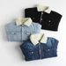 Lamb Wool Fleece Thickened Denim Jacket Winter New Windproof Warm Jacket Couple Jacket Trendy Men's Clothing_mkmklike.com