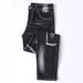 Men's Straight Leg Slim Fit Stretch Jeans Trendy Fashionable Multi-Crafted Trousers Irregular Style_mkmklike.com