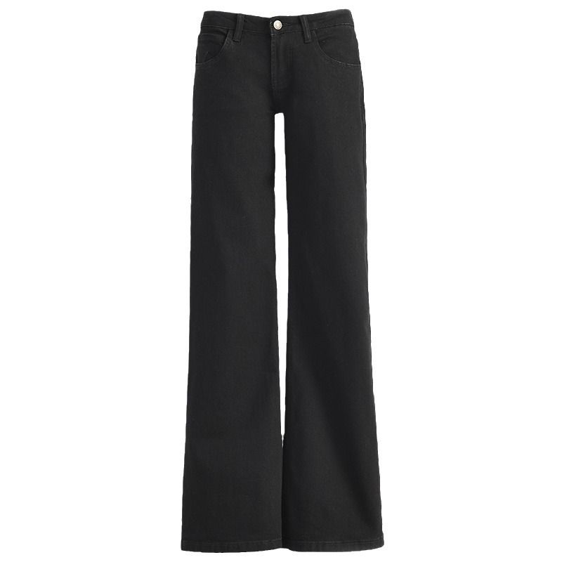 Women's Clothing Low Waist Wide Leg Flared Pants Slim All Match Flared Pants Trend_mkmklike.com