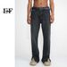 EF Denim | 2023 New Product, Four Seasons Korean Version Simple Versatile Pant Foot Split Design Jeans Men's And Women's Gray And Black_mkmklike.com
