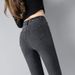 High Waist Stretch Jeans For Women 25 Autumn Winter New Slim Fit Fashion Black Fleece Lined Thickened Skinny Pants_mkmklike.com