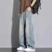 Jeans Spring Summer New Straight Leg High Street Casual Men's Korean Version Loose And Versatile Pants Men_mkmklike.com
