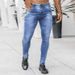 Men's Clothing New Denim Pants Ins Trend Black Slim Fit High Waist Denim Small Leg Pants_mkmklike.com